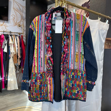 Load image into Gallery viewer, Recycled Traditions | Women's Denim 100% Cotton Patchwork Hand Made Jacket | Size: M
