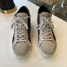 Load image into Gallery viewer, Air &amp; Grace | Women's Gray and Animal Print High Top Trainer Sneakers | Size: 38
