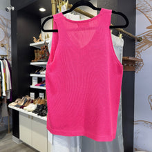 Load image into Gallery viewer, AMOLI | Women&#39;s Hot Pink with Gold Star Sweater Tank | Size: S/M
