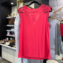 Load image into Gallery viewer, Lascana | Women&#39;s Pink Cotton Blend Top with Knit Sleeves | Size: M
