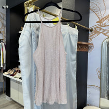 Load image into Gallery viewer, Anthropologie | Women&#39;s Maeve Pink Shimmer Pleat Halter Top | Size: M
