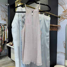 Load image into Gallery viewer, Anthropologie | Women&#39;s Maeve Pink Shimmer Pleat Halter Top | Size: M
