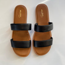 Load image into Gallery viewer, Aldo | Women's Brown and Black Strap Sandals | Size: 9
