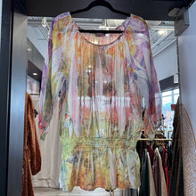 Load image into Gallery viewer, Amore Couture | Women&#39;s Sheer Butterfly Long Sleeve Blouse | Size: S
