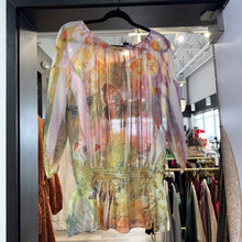 Load image into Gallery viewer, Amore Couture | Women&#39;s Sheer Butterfly Long Sleeve Blouse | Size: S
