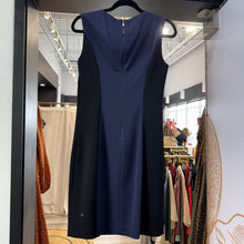 Load image into Gallery viewer, Tahari | Women&#39;s Navy Blue and Black Sleeveless Shift Dress | Size: 4
