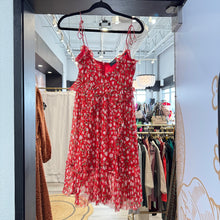 Load image into Gallery viewer, The Kooples | Women&#39;s Red Floral Print Silky Mini Dress | Size: 2
