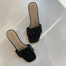Load image into Gallery viewer, Sugar | Women's Black Open Toe Mule Heels | Size: 8
