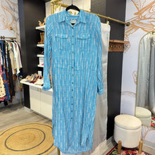 Load image into Gallery viewer, Maeve | Women&#39;s Light Blue Button Down Midi Dress | Size: 4
