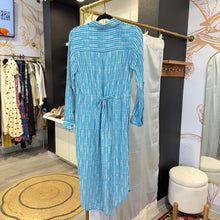 Load image into Gallery viewer, Maeve | Women&#39;s Light Blue Button Down Midi Dress | Size: 4

