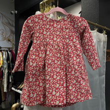 Load image into Gallery viewer, Boden | Girl's Red Floral Print Long Sleeve Dress | Size: 4-5Y
