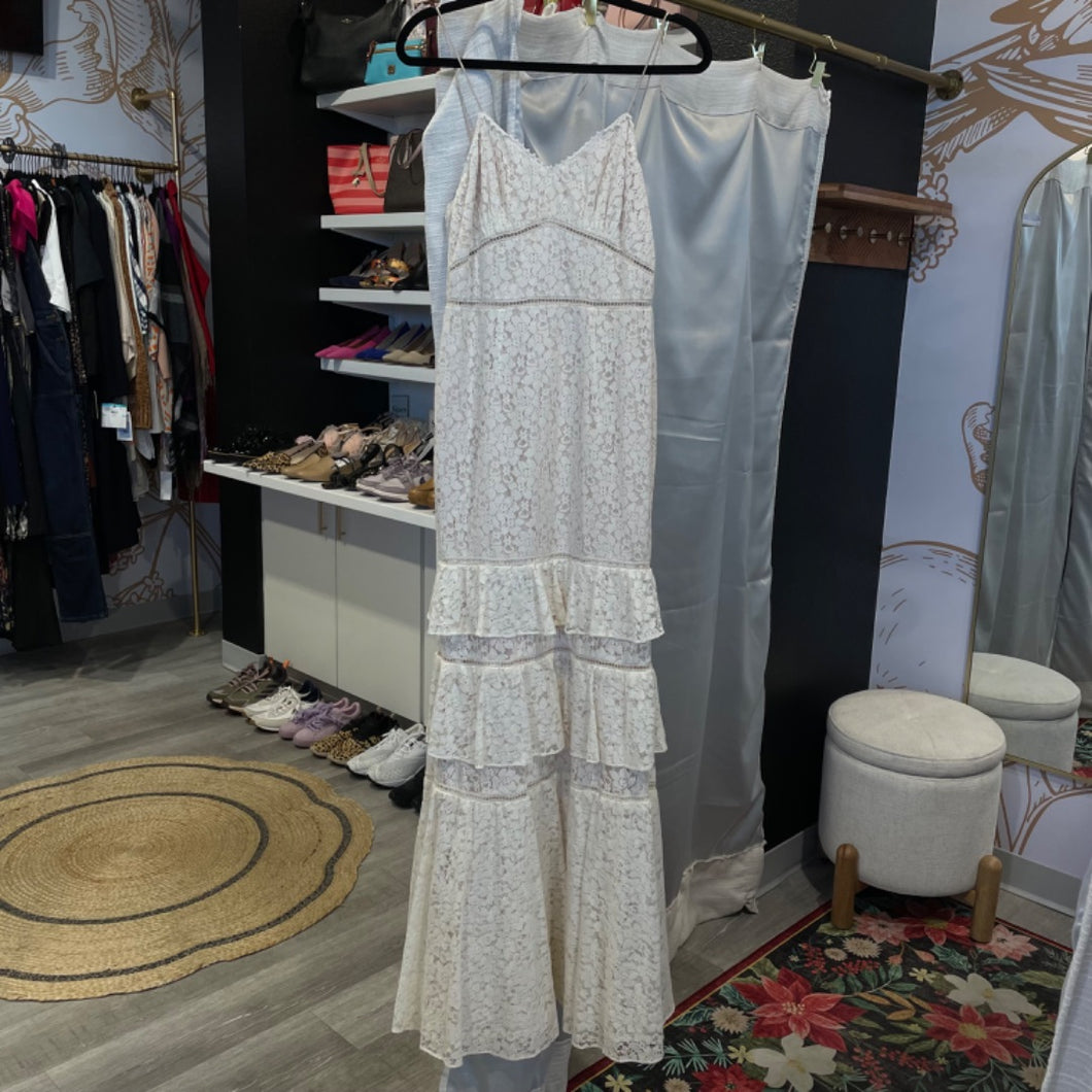 Eliza J | Women's Silky Champagne Formal Dress with Tags