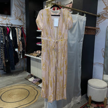 Load image into Gallery viewer, Free People | Women's Yellow and Pink Silky Wrap Dress | Size: S

