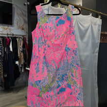 Load image into Gallery viewer, Lily Pulitzer | Women's Pink and Blue Patterned Mini Dress | Size: 8
