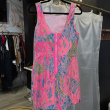 Load image into Gallery viewer, Lily Pulitzer | Women's Pink and Blue Patterned Mini Dress | Size: 8
