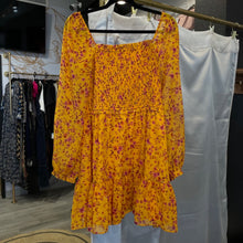 Load image into Gallery viewer, 1. State | Women's Orange and Pink Floral Long Sleeve Dress | Size: M
