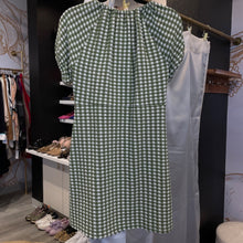 Load image into Gallery viewer, Madewell | Women's Green and White Checkered Mini Dress | Size: M
