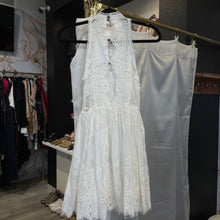 Load image into Gallery viewer, Free People Women’s White Lace Mini Dress – Size 4 | Boho Chic Summer Style | SAVOUR Clothing
