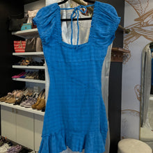Load image into Gallery viewer, Free People Women’s Blue Short Sleeve Mini Dress – Size XS | Boho Mini Dress | SAVOUR Clothing
