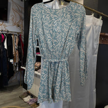 Load image into Gallery viewer, Amuse Society | Women's Blue and Cream Floral Romper | Size: S
