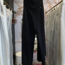Load image into Gallery viewer, Anthropologie | Women's Maeve Black Pleat Front Wide Leg Trouser Pants | Size: 10P
