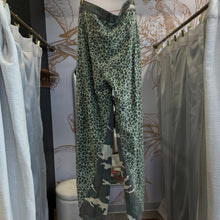 Load image into Gallery viewer, Da-Nang | Women's Green Camo Leopard 100% Silk Pants | Size: M
