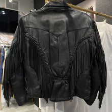 Load image into Gallery viewer, Unik | Women's Black Fringe Bike Jacket | Size: S
