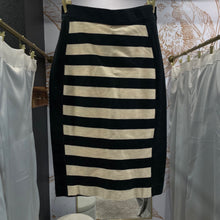 Load image into Gallery viewer, Derek Lam 10 Crosby | Women's Blue and Cream Stripe Pencil Skirt | Size: M
