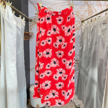 Load image into Gallery viewer, Anthropologie | Women's Red and White Floral Print Tie Waist Skirt | Size: L
