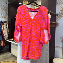 Load image into Gallery viewer, Trina Turk | Women's Pink and Red Short Sleeve Cover Up | Size: S
