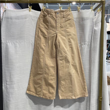 Load image into Gallery viewer, Anthropologie | Women's Tan Maeve Seam Detail Flare Crop Pants | Size: 25
