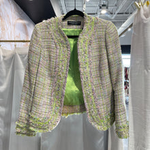Load image into Gallery viewer, Dana Buchman | Women's Purple and Pink Tweed Blazer Jacket | Size: 4P
