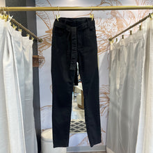 Load image into Gallery viewer, Black Orchid | Women&#39;s Black Denim Pants with Belt | Size: 26

