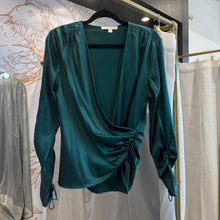 Load image into Gallery viewer, Jonathan Simkhai | Women's Green Silky Ruched
