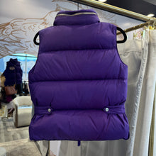 Load image into Gallery viewer, DSQUARED2 Women’s Purple Snap Front Down Puffer Vest - Size XS
