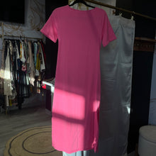 Load image into Gallery viewer, On 34th | Women&#39;s Pink Tie Side Short Sleeve Tee Maxi Dress | Size: S
