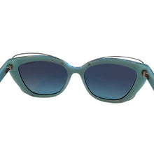 Load image into Gallery viewer, Lens detail on Tiffany &amp; Co black frame sunglasses
