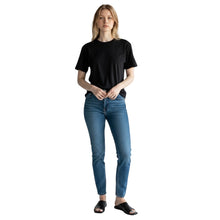 Load image into Gallery viewer, Frame | Women's Black Leather Sandals with Toe Loop | Size: 37
