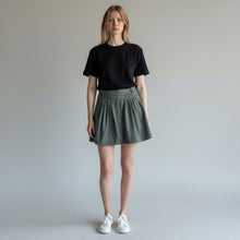 Load image into Gallery viewer, JW Andeson | Women's Green Denim Flare Mini Skirt | Size: 4
