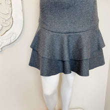 Load image into Gallery viewer, J. Crew | Grey Wool Blend Flounce Skirt | Size: 2
