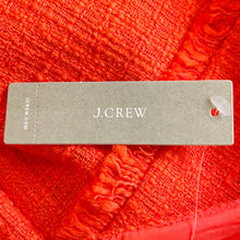 Load image into Gallery viewer, J. Crew | Women&#39;s Scarlet Red Fringy Tweed Sheath Dress with Tags | Size: 2
