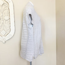 Load image into Gallery viewer, Inhabit | Women&#39;s Light Gray Knit Wool Blend Short Sleeve Open Cardigan Sweater | Size: S

