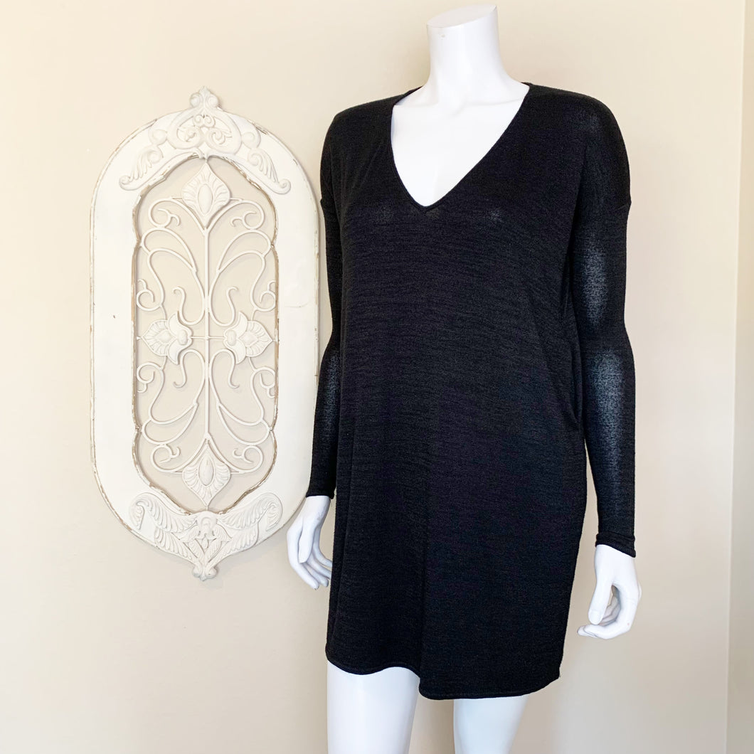 Wilfred Free | Women's Black Long Sleeve Tunic Top | Size: XS