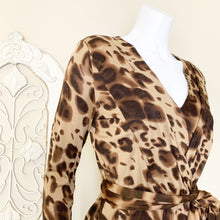 Load image into Gallery viewer, Rena Lange | Women&#39;s Brown Leopard Print Dress | Size: 10
