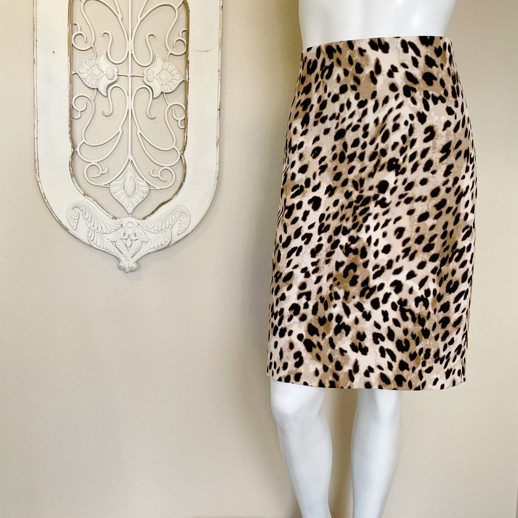 Philosophy | Women's Leopard Print Pencil Skirt | Size: 8