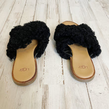 Load image into Gallery viewer, UGG | Women&#39;s Joni Slide Black Wool Criss Cross Sandal | Size: 7.5
