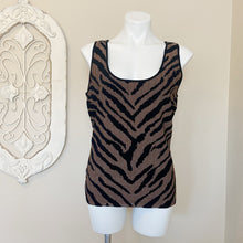 Load image into Gallery viewer, White House Black Market | Women&#39;s Tiger Knit Tank Top | Size: L
