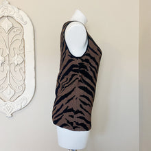 Load image into Gallery viewer, White House Black Market | Women&#39;s Tiger Knit Tank Top | Size: L
