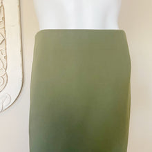 Load image into Gallery viewer, Catherine Malandrino | Women&#39;s Olive Green Zip Back Pencil Skirt | Size: 8
