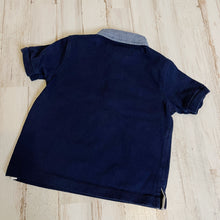 Load image into Gallery viewer, Ralph Lauren | Boy&#39;s Navy and Denim Collar Polo Tee | Size: 9m
